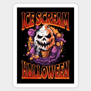 Ice Scream Halloween Scary Spooky Ice Cream Sticker